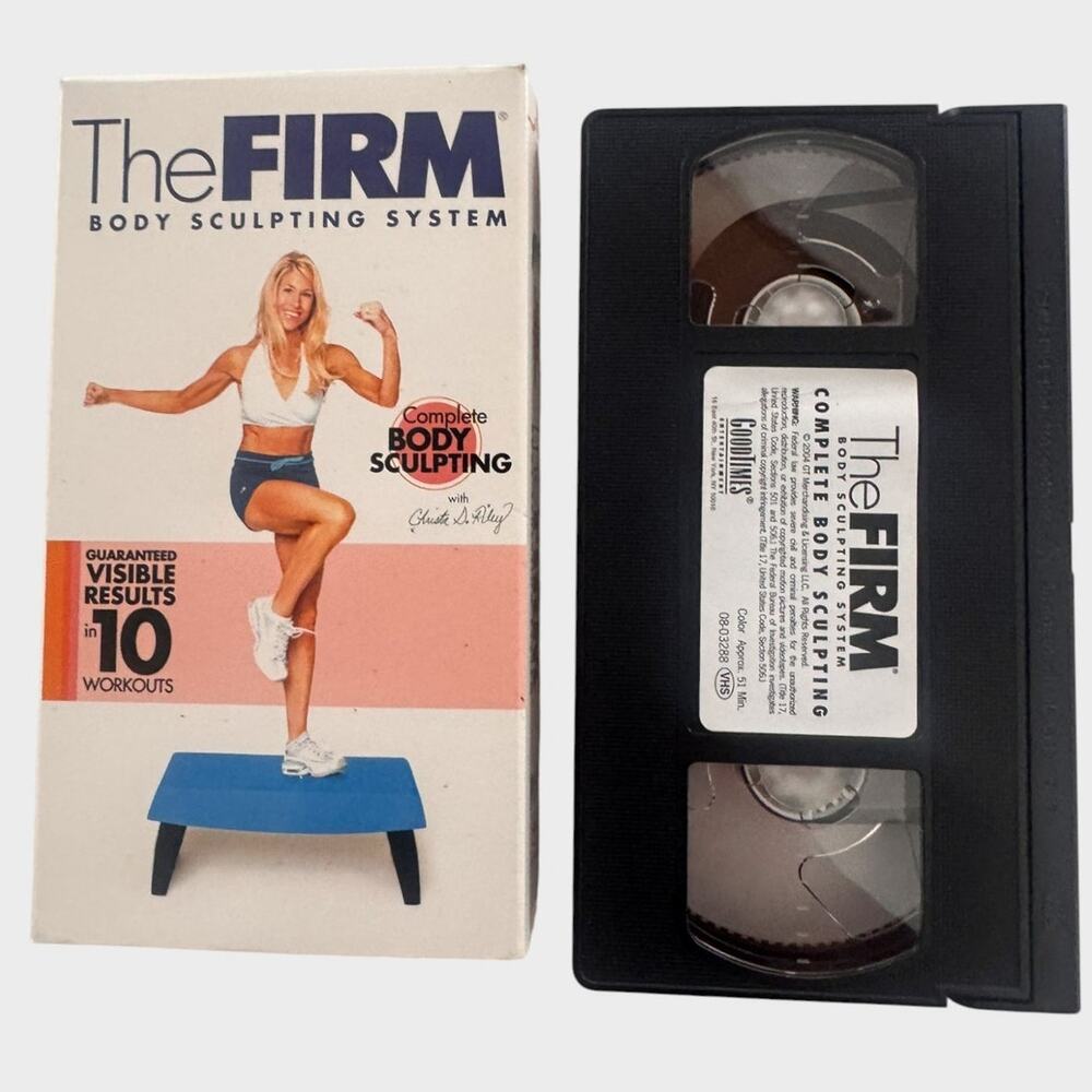 The Firm Complete Body Sculpt VHS Cassette Tape Christa Riley 51 Minutes